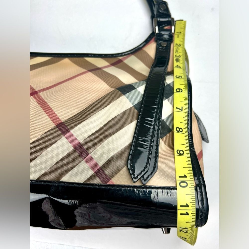 Burberry Ashmore Super Nova Check Patent Leather Bag - Picture 9 of 16